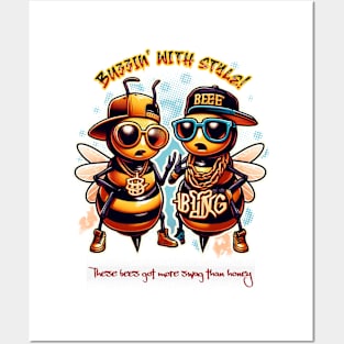 Buzzin' with Style!  Bee and Hip Hop Posters and Art